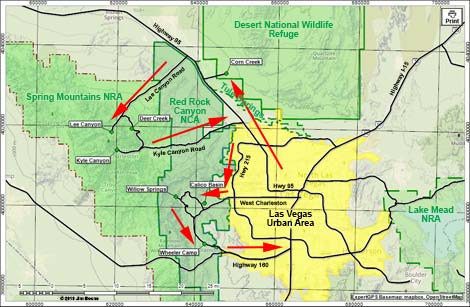 NW trail map