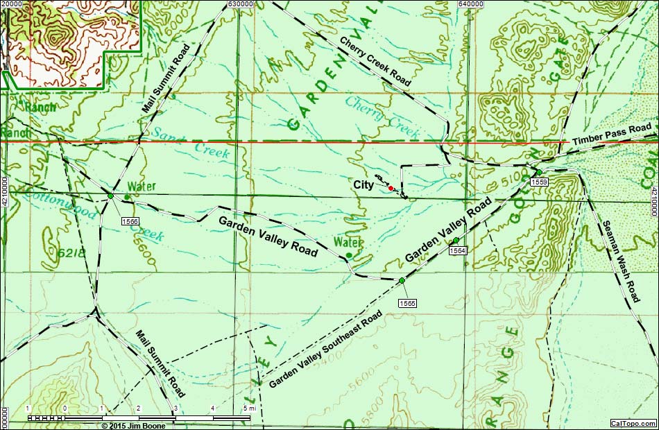 Garden Valley Road Map