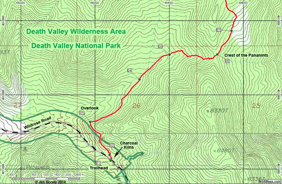 Wildrose Trail Map - Overview