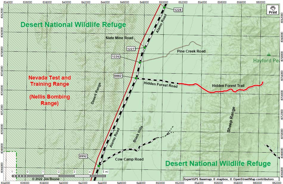 Alamo Road Map Far North