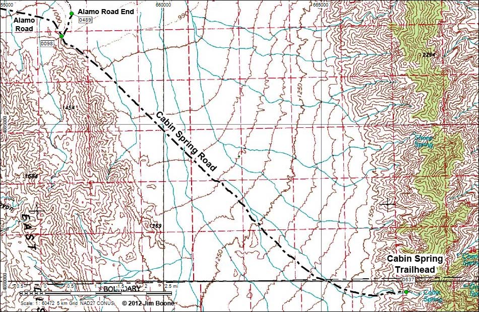 Cabin Spring Road Map