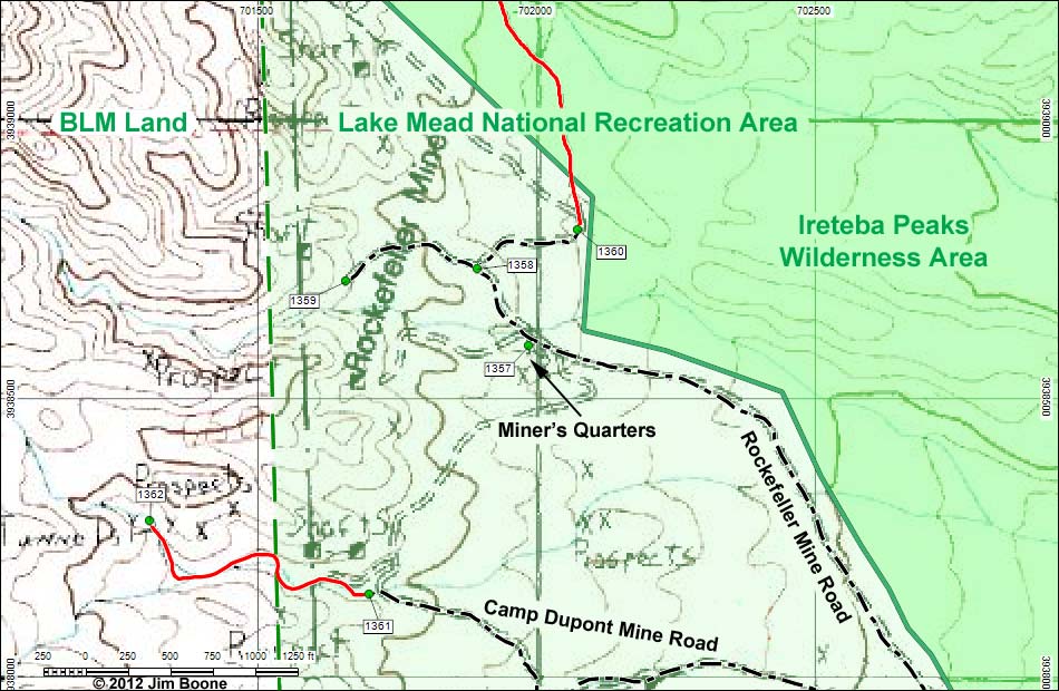 Ireteba Wash Map