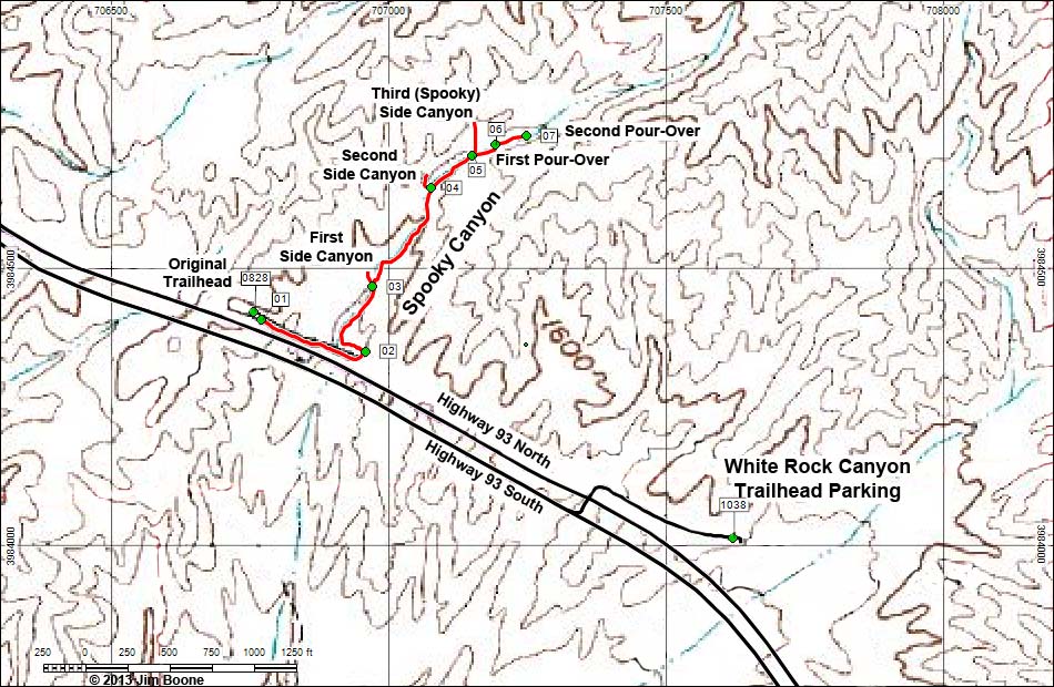 Spooky Canyon Map