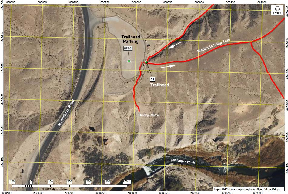 Mile 18.2 Trailhead Map