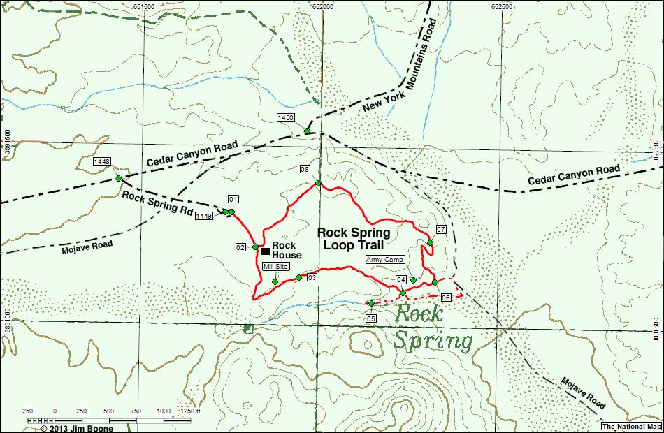 Hole-in-the-Wall Nature Trail Maprail Map