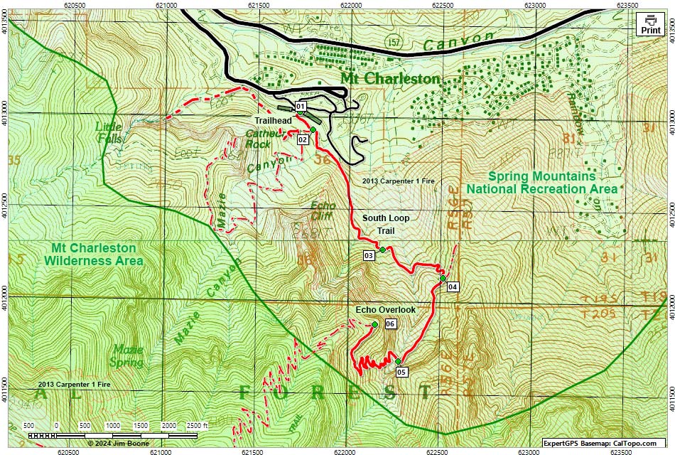 Echo Overlook Map