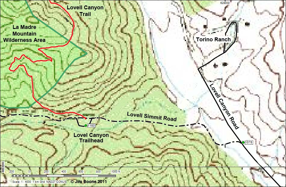 Lovell Canyon Trailhead