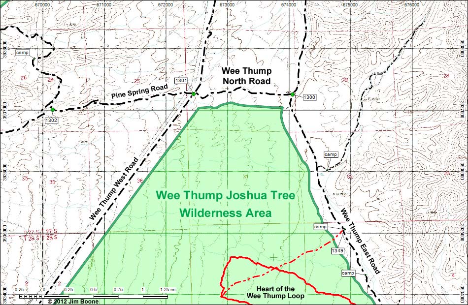 Wee Thump East Road Map